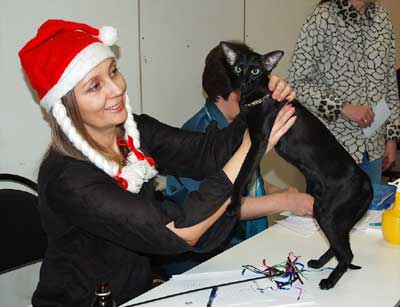 Флер Патри Сахмет, ориентальная кошка, окрас черный (ORI n)